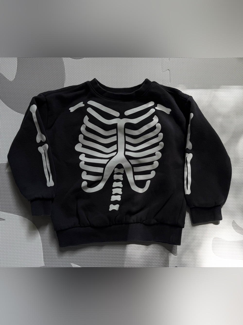 GAP Black Sweatshirt with White Skeleton Print